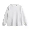 Sudadera deportiva de cuello redondo con retazos de algodón para hombre, marca de tendencia Otoño/Invierno 2026, con cuello acanalado, chaqueta para hombre, manga larga para hombre