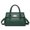 Bolsa de Noite com Fivela de Cadeado 2024 Casual Grande Capacidade Ombro Transversal Bolsa de Braço Feminina com Texto Ins Fivela de Cadeado