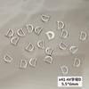 Liga transfronteiriça 26 letras em inglês joias para nail art metal estéreo diy broca mista para unhas acessórios de decoração atacado