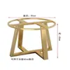 Novo Suporte de Perna de Mesa Redonda de Ardósia de Vidro Estrutura de Ferro Mármore Perna de Mesa Elevada Mesa de Centro Redonda Pequena Mesa de Jantar