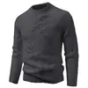 Comércio eletrónico transfronteiras: Novas malhas plus size estilo coreano para outono/inverno para homens, suéteres da moda slim fit e peças básicas