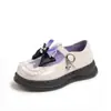 Zapatos de Cuero para Niñas 2026 Nuevo Otoño Mocasines Suaves para Niñas Zapatos Individuales de Moda con Lazo Zapatos de Rendimiento para Niños Pequeños
