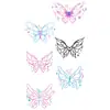 Pegatinas de Tatuaje de Mariposas de Colores al por Mayor Impermeables y de Larga Duración Pegatinas Combinadas de Mariposas Acuarela Soñadoras para Pecho, Cintura y Brazos