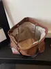Bolso grande retro casual estilo coreano para trabajo y uso diario para mujer, nuevo bolso tote tejido 2026, bolso de hombro versátil
