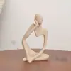 Adorno Moderno Minimalista de Resina con Figura Abstracta y Estética de Nicho para Sala de Estar, Entrada, Mueble de TV de Lujo Ligero y Escritorio de Oficina