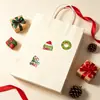 500 hojas/rollo Pegatinas navideñas de dibujos animados autoadhesivas para decorar botellas de agua, regalos, decoraciones navideñas DIY y etiquetas de sellado