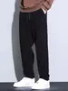 Pantalones Casuales Holgados Versátiles con Cordón Estilo Coreano Juvenil Caída Pierna Recta Versátiles Pantalones con Sudadera Deportiva Ropa para Hombre