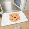 Tapete de Piso de Dibujos Animados para Baño Tapete Absorbente para Pies para Baño Alfombra para Habitación de Cachemira Sintética Engrosada Tapete Antideslizante para Entrada de Casa