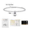 Xiaohongshu Venda Quente Japonês e Coreano Estilo Mori Simples Pulseira de Prata Esterlina S925 Versátil Grão de Arroz Diamante Único Moissanita Pulseira Atacado