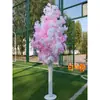 Novo Corredor de Casamento com Neve Artificial Adereços Decoração de Fundo para Casamento Árvore de Flor de Cerejeira Corredor de Casamento com Flor de Cerejeira de Ferro Forjado Enfeites de Casa