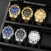 Reloj de Pulsera de Acero para Hombre Más Vendido en E-Commerce Transfronterizo con Esfera Grande Decorativa de Cuarzo de Gama Alta y Acero Inoxidable de Grado Empresarial