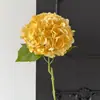 Flores de hortensia artificiales realistas estilo coreano con un toque de alta gama, flores artificiales realistas para decoración del hogar y la sala de estar, flores artificiales de calidad de exportación