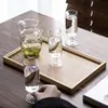 Bule de Chá, Conjunto de Chá Resistente ao Calor, Dispositivo para Preparo de Chá Verde, Vaso Pequeno Transparente, Decantador, Bule de Vidro, Estilo Simples para Uso Doméstico