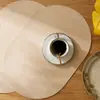 Jogo Americano com Padrão Trançado de Palha de Milho Artificial, Impermeável, Resistente a Óleo, Tapete Isolante Térmico, Suporte para Tigela, Jogo Americano Estilo Ins, Suporte para Copo, Utensílios de Mesa, Anti-Escaldante