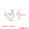 Cierre OT de acero inoxidable dorado en forma de corazón, conector de extremo para pulseras y collares, materiales DIY para hacer accesorios de joyería