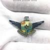 Broche de distintivo de brasão de grupo produção personalizada distintivo da Câmara de Comércio Espanhola broche avaliação primeiro clube emblema distintivo de competição