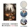 Pintura decorativa de três bruxas mais vendida da Amazon para Halloween, pintura sem moldura de floresta de outono vintage para decoração de parede da sala de estar