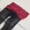 Medias Sin Costuras Sicilianas para Mujer, Cintura Alta 0.01D Banda de Encaje, Entrepierna Sin Costuras Sedosa, Medias Lisas para Mujer