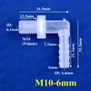 Cotovelo com Rosca Externa M5~M12 Cotovelo com Rosca Externa M10 Conector de Espigão Cotovelo para Mangueira Rosca Métrica Ângulo Reto Bico de Água