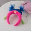 Diadema para Lavado Facial para Mujeres, Nueva Diadema Dulce de Celebridad de Internet, Mascarilla Facial, Diadema de Felpa Antideslizante, Accesorios para el Cabello de Dibujos Animados Lindos para Niños