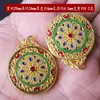 Método antigo banhado a ouro banhado a ouro esmalte pintado bolsa de dinheiro repolho pingente diy pulseira de miçangas feita à mão colar pingente