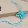 Nudo Doble Línea Nudo Largo Nudo Ping An Seda de Hielo Rayón Borla Fleco Flecos Joyería Accesorios Hechos a Mano Nudo