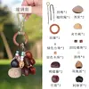 Campana de Manivela Hecha de Cáscaras de Fruta Naturales, Kit de Materiales para Sonajeros de Semillas y Frutas, Campana Colgante Curativa, Materiales Semiacabados Estilo Bosque
