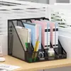 Suporte de documentos espessado, porta-arquivos de papel A4 para escritório, caixa de armazenamento de documentos, estante, suporte de mesa para livros