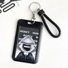 Portatarjeta de Identificación de Trabajo Negro Puro, Tarjeta de Astronauta, Tarjeta de Comedor Estudiantil, Insignia Escolar de Control de Acceso, Placa de Nombre de Empleado, Tarjeta de Control de Acceso