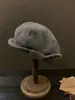Sombrero Bowler de Alta Calidad de Doble Uso para Mujer, Boina Octogonal de Lana para Invierno, Hace que la Cara Parezca Más Pequeña