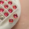 Nuevo estilo punta de rosa borracho con base puntiaguda accesorios para uñas de diamante de forma especial súper brillantes transparentes no decolorables accesorios para uñas diamante al por mayor
