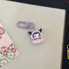 Super linda campana Sanrio llavero linda chica de dibujos animados corazón colgante mochila de estudiante accesorios para novias regalo