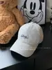 Boné de Beisebol Ding Go Estilo Coreano Xadrez Bordado com Letras Feminino Versátil Aba Larga Rosto Grande Exibição Boné Pequeno para Homens
