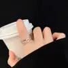Anillo Abierto de Zirconia de Diseño de Nicho Estilo Coreano Estilo Ins para Mujer, Anillo Vintage de Corazón de Diamante Multicolor, Joyería de Mano al por Mayor