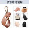 Clípe de Gancho para Chapéu de Viagem ao Ar Livre Fivela de Lenço Bolsa de Couro PU Clípe de Chapéu Clipe de Fivela de Armazenamento para Chapéu de Sol de Verão