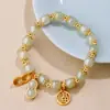 Vietnam Shajin Buena Marca de Cacahuete Fu Pulsera para Mujer Pulsera de Lujo Ligero Nicho de Gama Alta Regalo para Novia Venta Directa de Fábrica