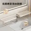 Estante de almacenamiento para lavabo de baño, estante de almacenamiento para grifo frente al espejo del lavabo del baño del inodoro, organizador debajo del espejo