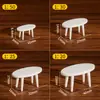 Mesa Silla Sofá Caja de Arena Muebles Miniatura DIY Hecho a Mano Modelo de Plano de Piso Interior Figura Casa de Muñecas Muebles Adornos