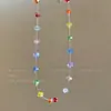 Colar Feminino Dopamina de Verão Colorido com Miçangas, Estilo Férias de Praia, Doce Corrente para Clavícula, Design de Nicho, Acessório Elegante