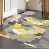 Alfombra para mesa de centro de sala de estar de estilo Wabi-Sabi nórdico, alfombra para mesita de noche de dormitorio, resistente a las manchas, resistente al desgaste y antideslizante, venta al por mayor