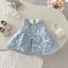 Vestido Chaleco de Terciopelo para Niña 0-5 Años Invierno Bebé Niña Color Sólido Acolchado Estilo Infantil Falda Aq086