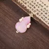 Novo Ornamento Pendente de Bordado Dupla Face de Abóbora e Cavalo em Brocado Song Estilo Chinês DIY Pulseira Pingente Acabado Acessório Venda por Atacado