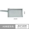 Bolsa de Malla de Nailon A4 A5 Doble Capa Transparente Bolsa para Documentos Bolsa para Almacenamiento de Datos Bolsa con Cremallera para Lápices Bolsa de Trabajo A6 Bolsa para Recibos