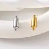 Fivela magnética de aço titânio fivela magnética forte suspensão a vácuo banho de ouro 18K fivela de colar de pérola fivela magnética de aço inoxidável em estoque