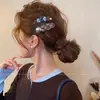 Pasador con Forma de Corazón, Estilo Coreano, Suave y Delicado, Pinza BB de Perla, Pinza Lateral de Ambiente Azul, Pinza de Pato Accesorio para el Cabello ~ Una Pieza