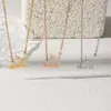 Nuevo Collar de Acero Inoxidable Que No Se Desvanece, Cadena para Clavícula de Mujer, Lujo Ligero, Gama Alta, Collar con Colgante Versátil, Collar de Acero de Titanio para Mujer
