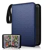 Suministro libro de tarjetas mágico para bebé de cuatro compartimentos con cremallera de PU bolsa para colección de tarjetas de juego Bao Ke Meng libro de tarjetas