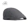 Boina de Algodón Nueva para Hombre de Primavera y Verano, Gorra Artística Retro Británica, Gorra de Pico para Mujer, Tendencia Juvenil Estilo Coreano