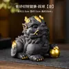 Sala de Té Estante Bogu Gabinete de Té Decoración Tetera Taza de Té Mascota de Té Zen Chino Retro Nostálgico Adornos para Juego de Té