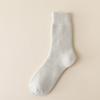 Calcetines Calefactables para Hombre en Otoño e Invierno, Calcetines Gruesos de Felpa Forrados de Forro Polar de Longitud Media para Hombre, Calcetines de Dormir Calientes de Invierno Mezclados con Cachemir Cepillado